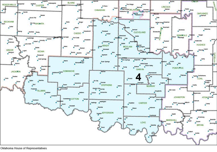 Oklahoma District 4 map